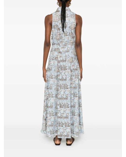 Staud White Romy Long Dress