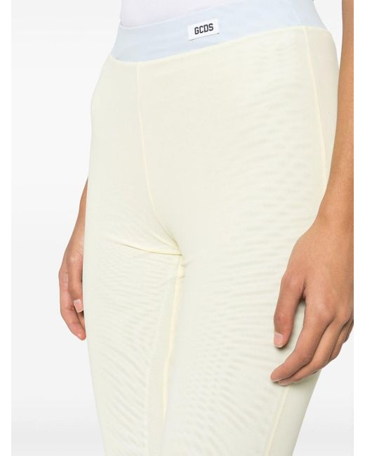 Gcds White Layered Flared Trousers