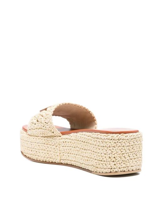 Versace Natural Logo Sandals