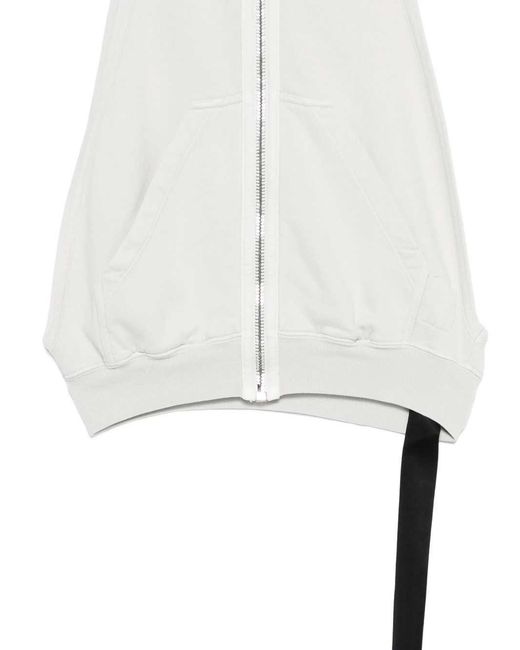 Rick Owens White Drkshdw Zip-Up Sweatshirt