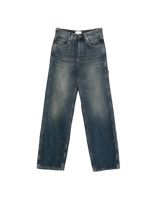 Haikure Blue Cotton Jeans