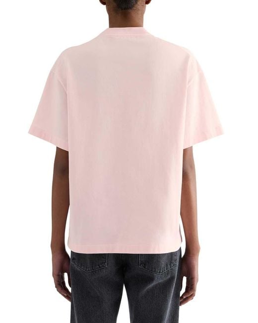 Jil Sander Pink Cotton T-Shirt