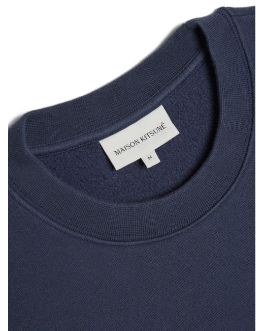 Maison Kitsuné Blue Bold Fox Head Patch Comfort Sweatshirt for men