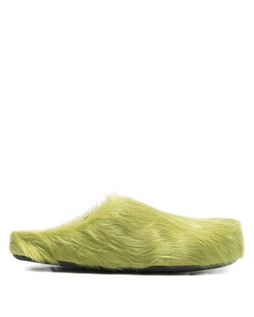 Marni Green Footbed Mules