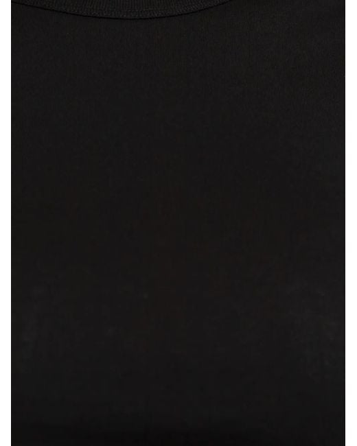 Rick Owens Women's Black Short-Sleeved Cotton T-Shirt t-shirts