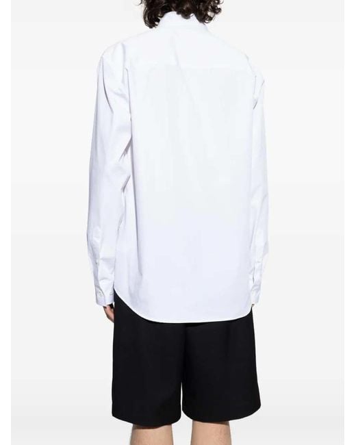 Dries Van Noten White Shirt 00910-Caper Emb 3293 M.W.Shirt for men