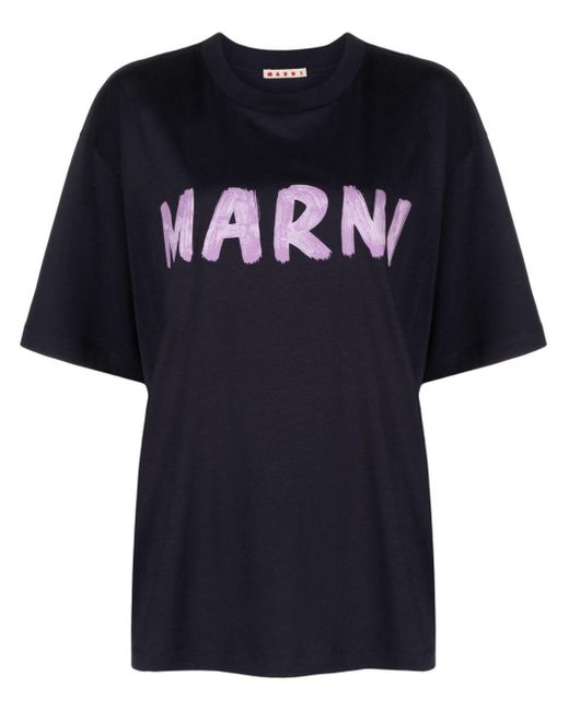 Marni Black T-Shirt With Print