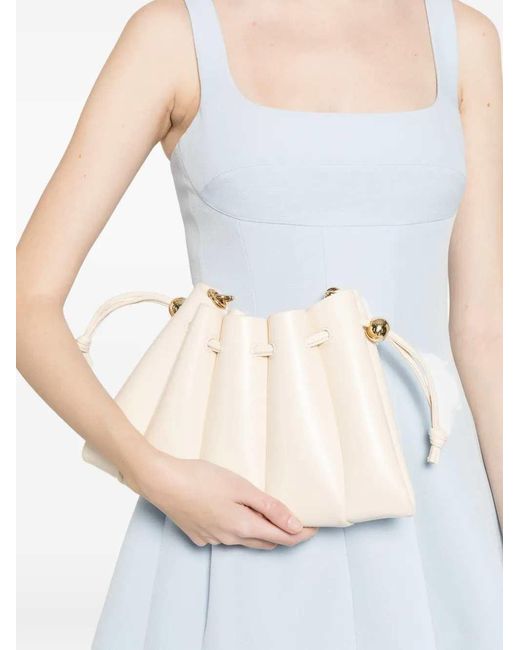 THEMOIRÈ Natural Calipso Drawstring Crossbody Bag