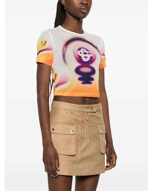 Casablanca Pink Graphic Print T-Shirt