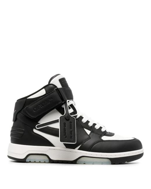 Off-White c/o Virgil Abloh Black Off -white Out Of Office Mid-top Sneakers for men