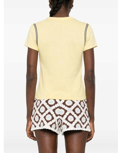 KENZO Yellow Logo-Appliqué T-Shirt