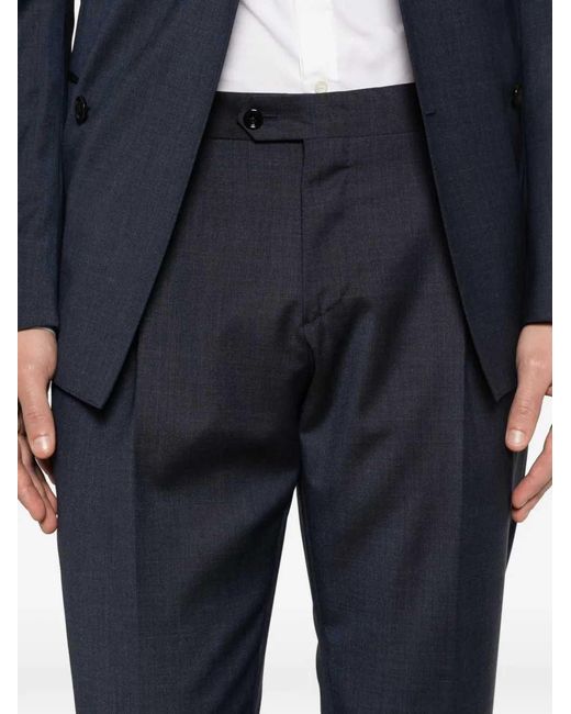 Lardini Blue Double-Breasted Suit for men