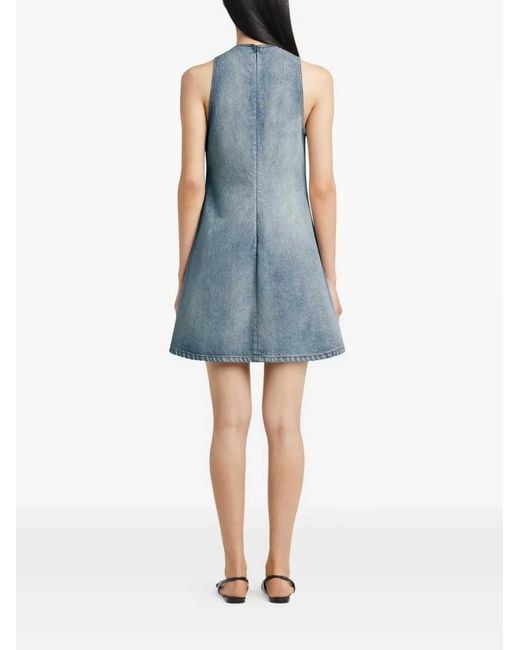 Courreges Blue A-Line Dress Heritage Denim