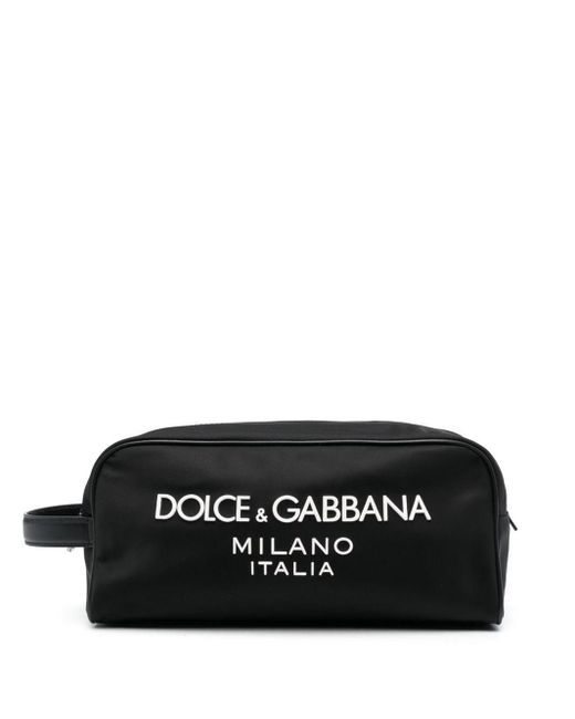 Trousse Da Bagno Con Logo di Dolce & Gabbana in Black da Uomo