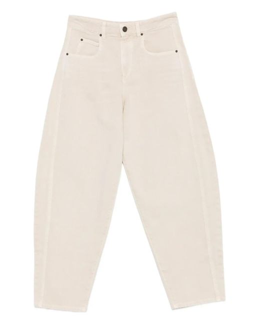 Isabel Marant White Side-Seam Jeans