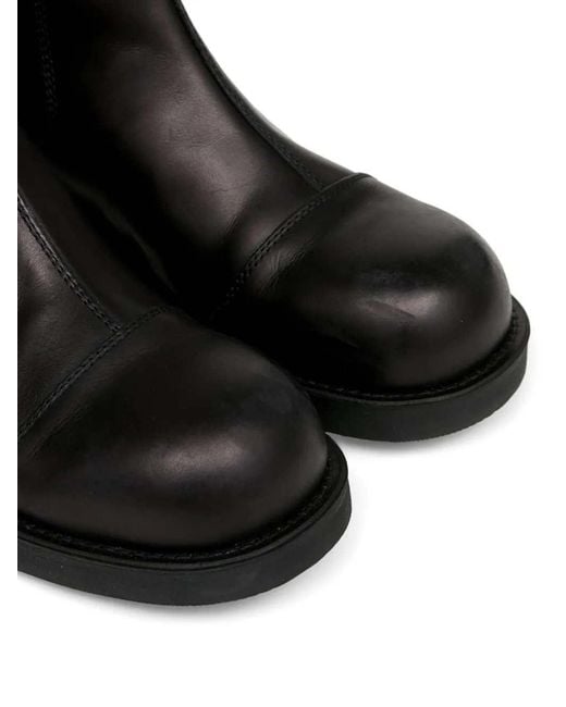 MM6 by Maison Margiela Black Biker Chelsea Boots for men