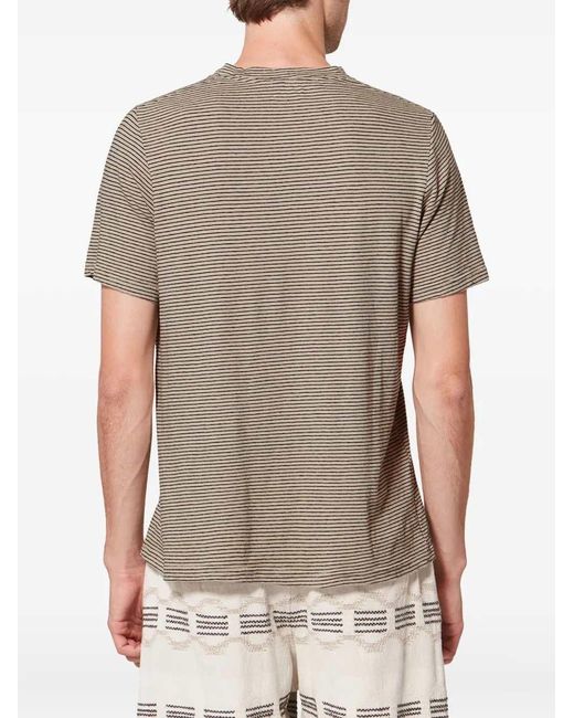 Isabel Marant Gray Leon Striped T-Shirt for men