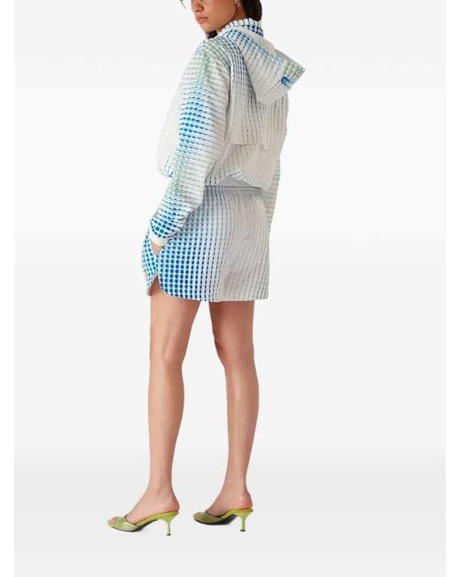 Casablanca Blue Hooded Jacket