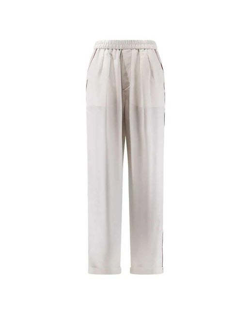 Tom Ford White Silk Trousers