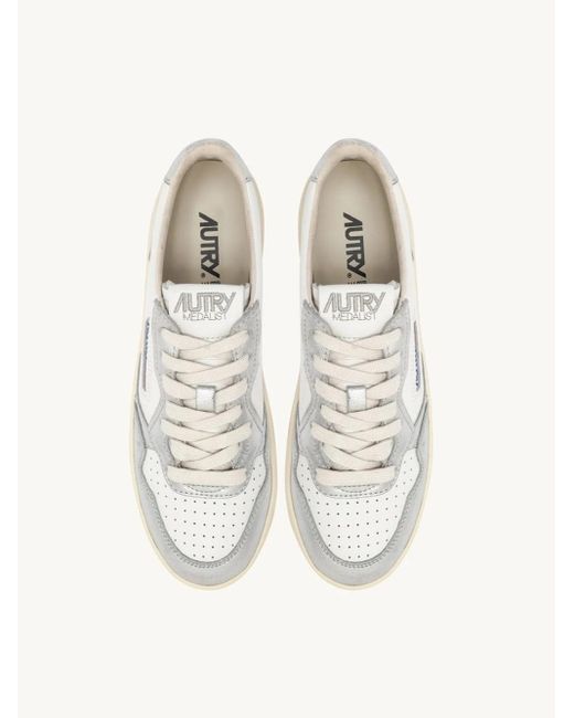 Autry White Platform Low Sneakers