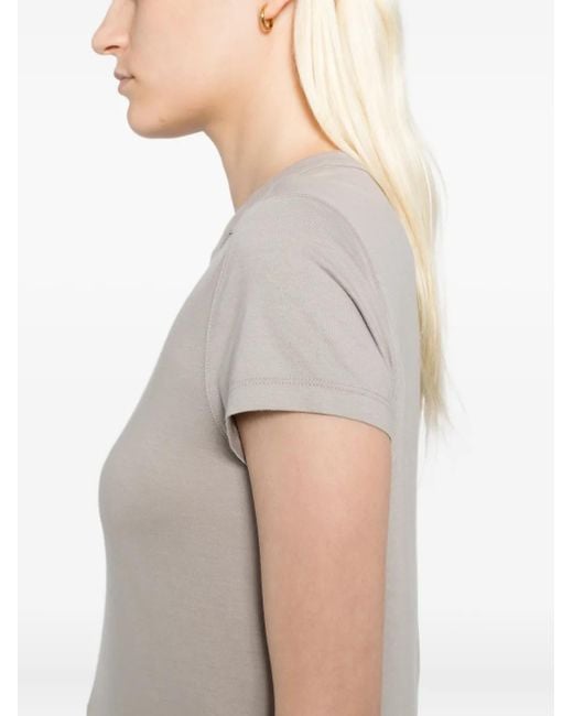 Rick Owens White Cotton T-Shirt