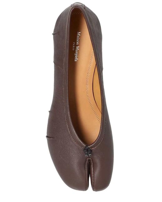 Maison Margiela Brown Tabi Ballet Flats