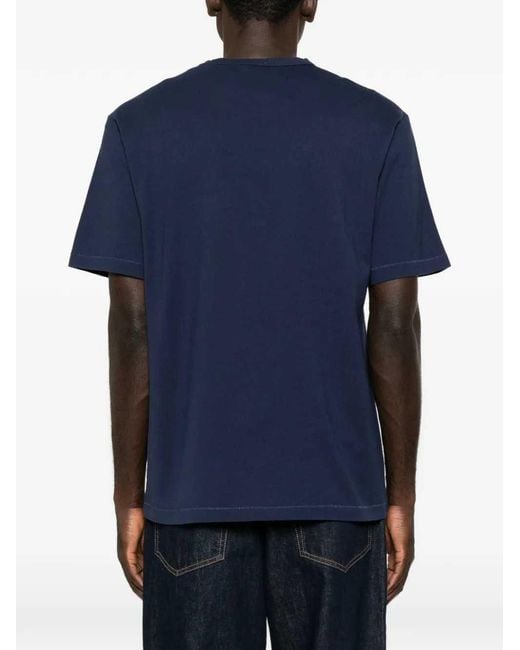 KENZO Blue Cherry-Print T-Shirt for men