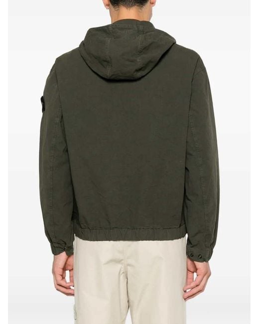 Stone Island Green Zip-Up Jacket/Hoodie for men