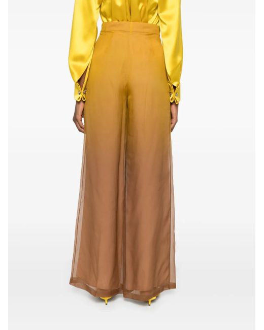 【送料&関税込】Max Mara Baffo Wide Leg Pant Degrade Silk Or Max Mara Silk Wide-Leg Trousers | Harrods US