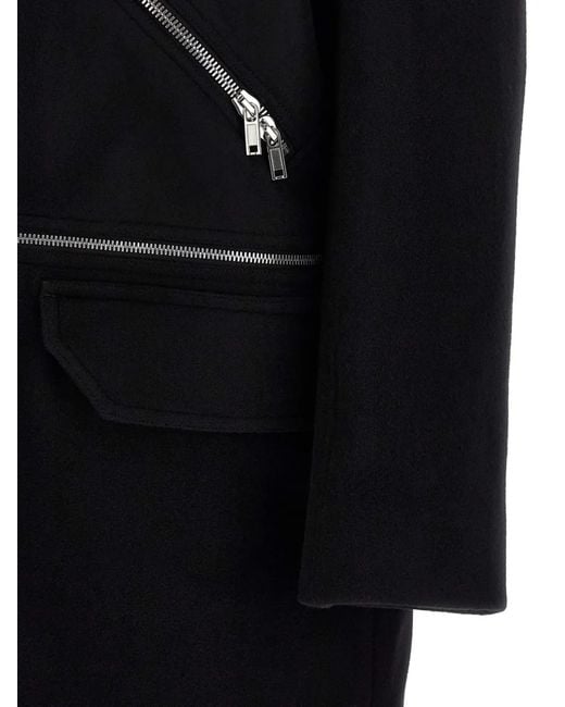 Rick Owens Black 'Blixa Jumbo Mac' Coat for men