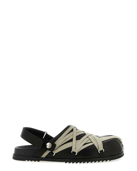 Rick Owens Black Megalaced Mule