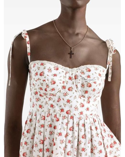 Dolce & Gabbana White Short Dresses