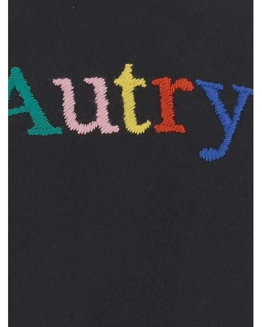 Autry Black Multicolour Logo Sweatshirt for men
