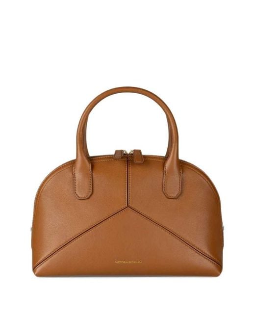 Victoria Beckham Brown Victoria Doctor Small Leather Tote Bag