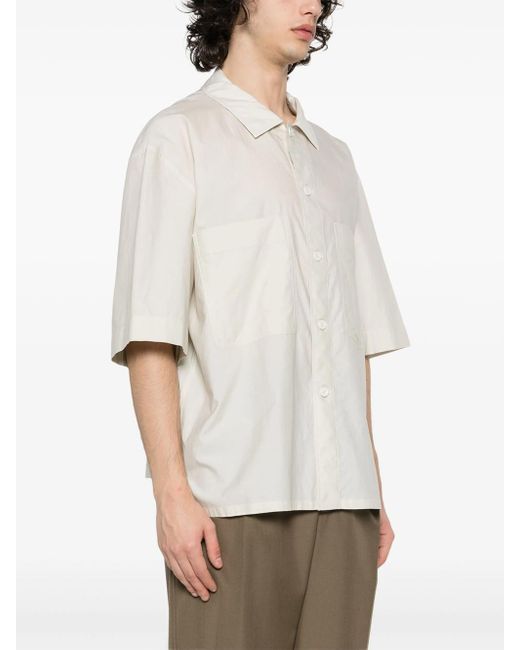 Lemaire White Shirt With Wide Collar for men