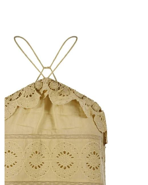 Isabel Marant Metallic Ruffled Top