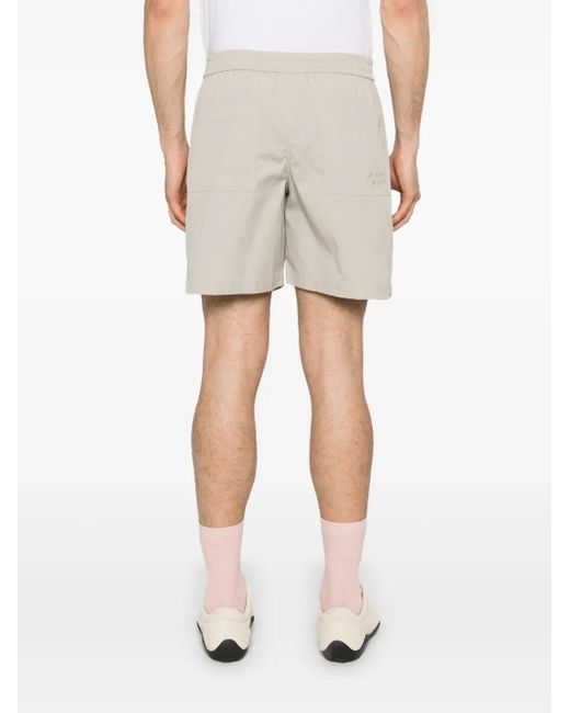 Maison Kitsuné White Stretch Bermuda for men