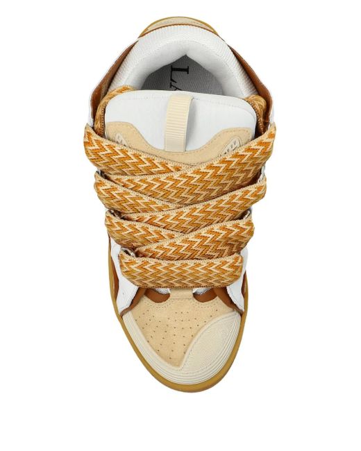 Lanvin White Curb Sneakers