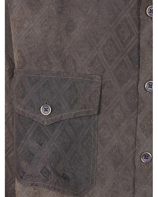 Uma Wang Gray Tavis Ankara Top for men