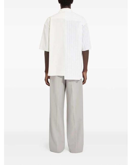 MM6 by Maison Margiela White Short-Sleeved Shirt for men