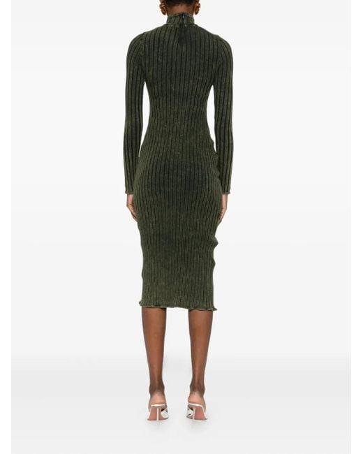 Abito D-Wavya Midi A Coste-Donna di DIESEL in Green