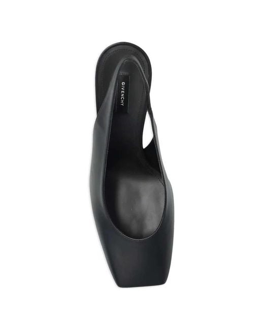 Givenchy Black Square-Toe Pumps