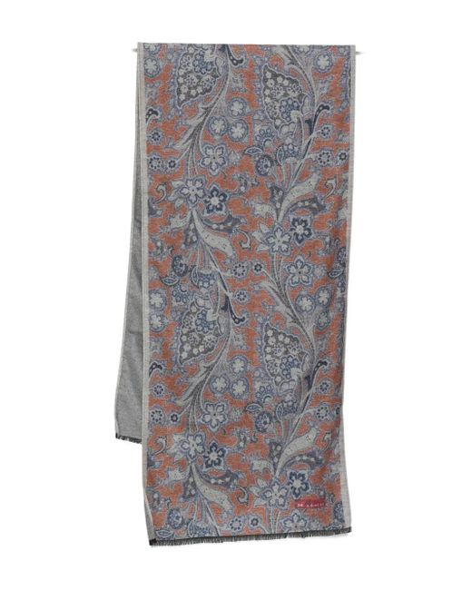 Kiton Gray Scarf for men