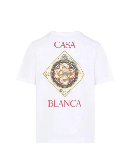 Casablanca White Classic T-Shirt for men