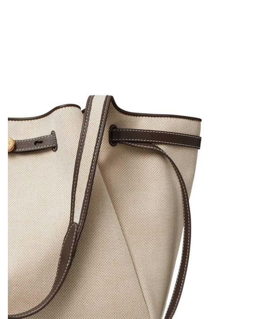 Tory Burch Natural Romy Canvas Tote