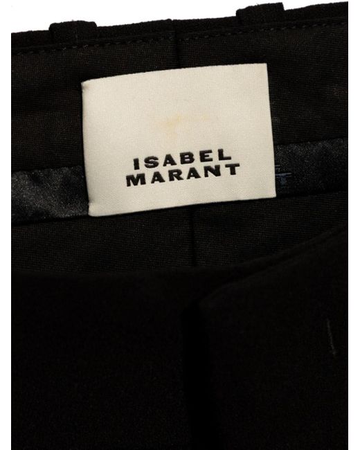 Shorts Elna Con Pieghe di Isabel Marant in Black