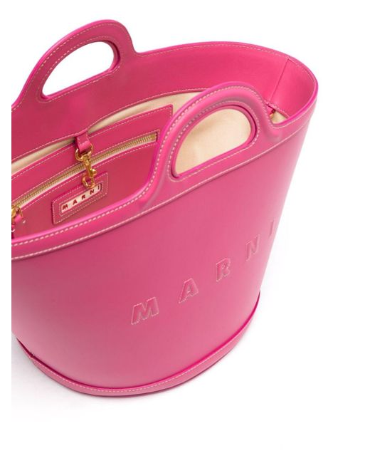 Marni Pink Tropicalia Leather Bag