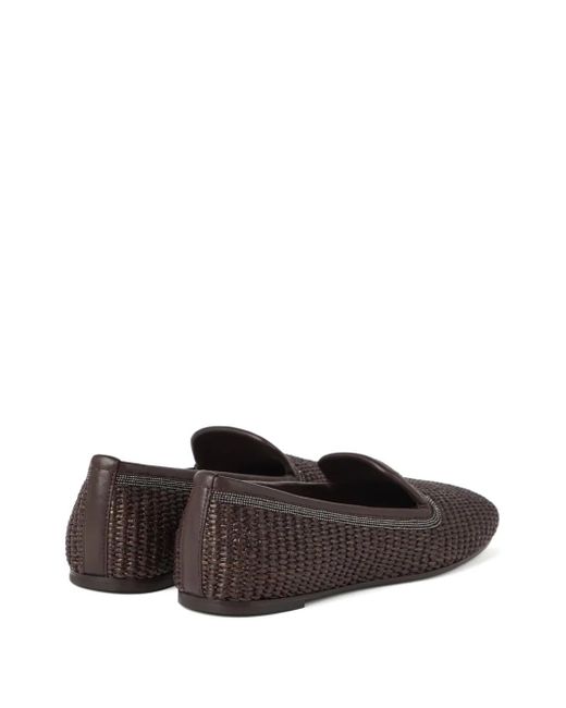 Brunello Cucinelli Brown Flat Shoes