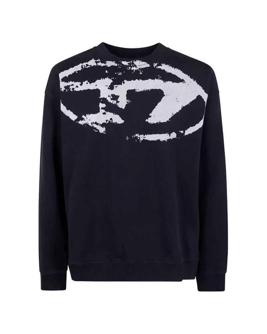 DIESEL Blue S-Boxt-N5 Printed Sweatshirt