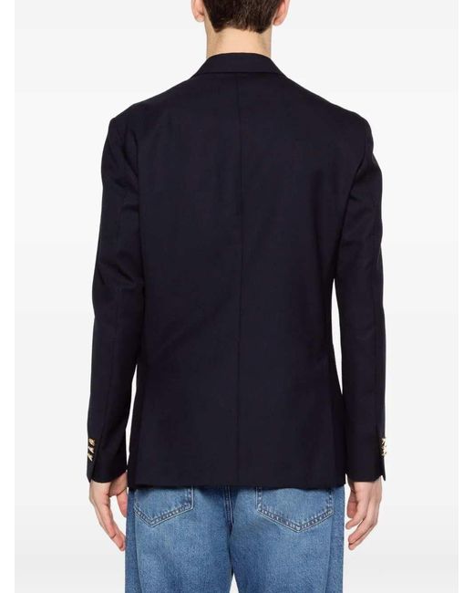 Lardini Blue Tone Double-Breasted Blazer for men